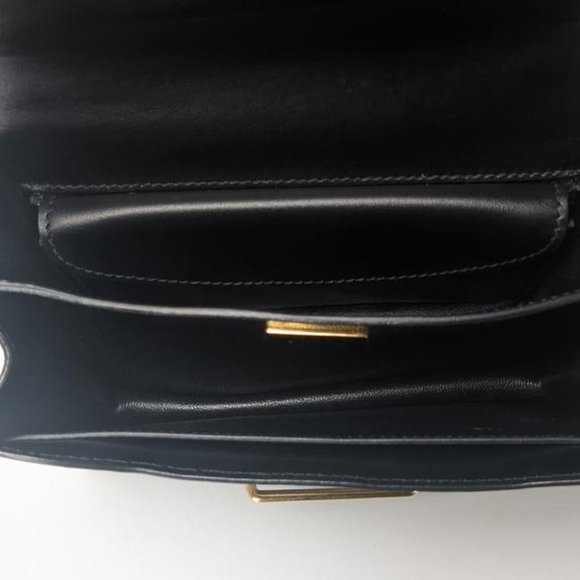 Prada Cahier Medium Black Leather Cross Body Bag - Picture 3 of 10